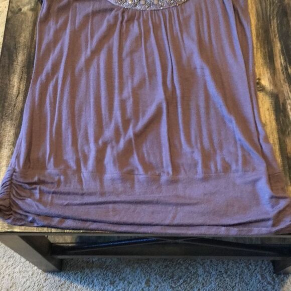 Beaded Scoop Neck Slouchy Tank Top - Picture 5 of 6